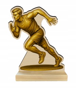Statuetka Czwórbój BIEG BIEGACZ Trofeum Nagroda ZAWODY SPORT NADRUK 23cm
