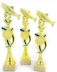 Statuetki wędkarskie puchary RYBA trofea 34, 33, 31,5 cm opis gratis