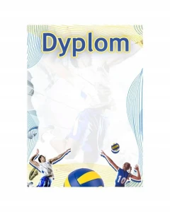 Dyplom papierowy SIATKÓWKA Dyplom dla Siatkarzy oraz Drużyn A4 Bez opisu