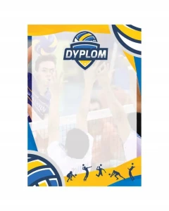 Dyplom papierowy SIATKÓWKA Dyplom dla Siatkarzy i Drużyn A4 Bez opisu