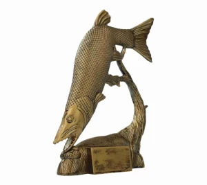 Statuetka wędkarska szczupak ryba BIG FISH 24 cm trofeum + opis gratis