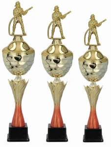 Puchary strażackie figurka pożarnictwo kpl. 3 szt. 56/53/51cm opis gratis