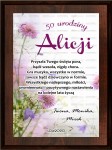 Dyplom Drewniany Sublimacja Urodziny