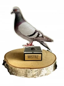 Statuetka GOŁĄB akryl z nadrukiem GRAWER mistrz