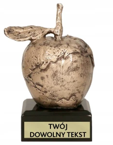 Statuetka odlewana JABŁKO 14 cm jabłuszko + opis
