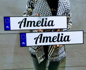 Tablica rejestracyjna Z DOWOLNYM NADRUKIEM