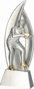 Statuetka odlewana – tenis stołowy RP6009 18 cm + tabliczka z opisem