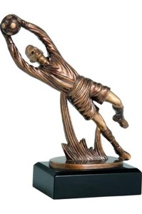 Statuetka odlewana - bramkarz RFXR3137 21 cm + z grawerem