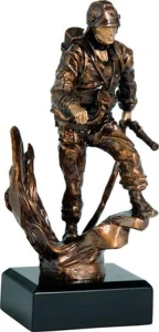 Statuetka odlewana - strażactwo RTY3786 26cm z grawerem