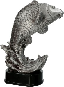 Statuetka odlewana – wędkarstwo RFST3020 35 cm z grawerką