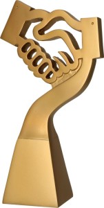 Statuetka odlewana – gratulacje  RP5014 23 cm z grawerką