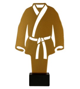 Metalowa statuetka - karate ML-KAR2 21 cm z grawerką