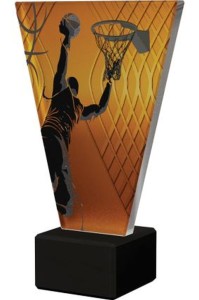 Trofeum szklane Koszykówka VL1-B/BAS/BK 20,5cm z grawerem