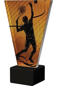 Trofeum szklane Tenis Ziemny VL1-B/TEN2/BK 20,5cm z grawerką