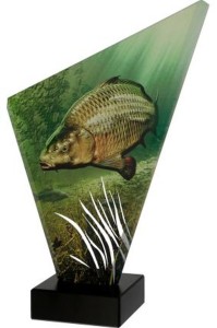 Trofeum szklane Karp TG1-A/FIS3/BK 29,5cm z grawerem