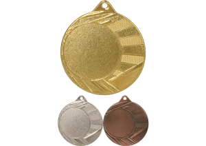 Medal dla sportowców  ME0040 4cm 3 kolory wstążka + opis + emblemat