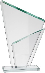 Szklane trofeum GS802 28cm grawer lub nadruk kolorowy