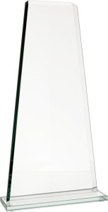 Szklane trofeum GS108 25cm nadruk kolorowy lub grawer