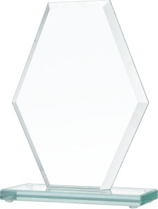 Szklane trofeum GS112 22cm grawer lub nadruk kolorowy