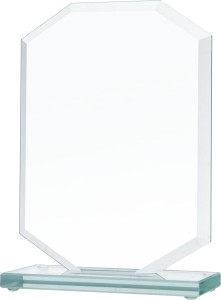 Szklane trofeum GS111 22,5cm nadruk kolorowy lub grawer