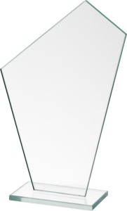 Szklana statuetka M64B 18,5cm nadruk kolorowy lub grawer