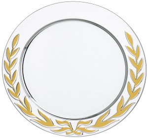 Elegancka metalowa patera z nadrukiem 20 cm + etui gratis