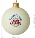 Nadruk drugiej strony do zakupionej bombki