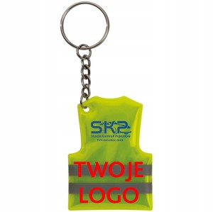 Odblaski brelok z TWOIM LOGO fullcolor 500 sztuk